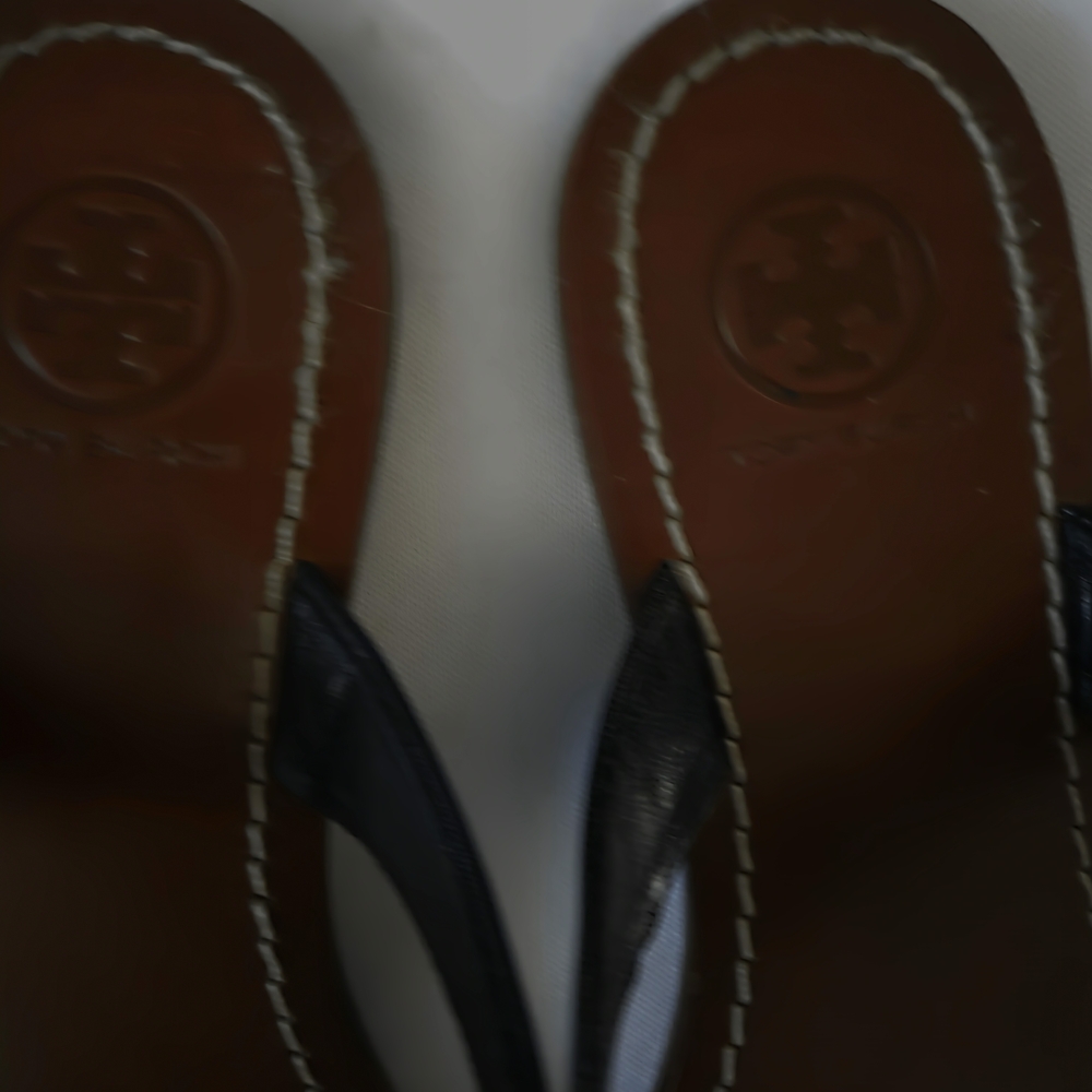 Tory Burch Black and Brown Sandals - Picture 2 of 4